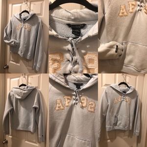 Light blue Abercrombie & Fitch hoodie sweater